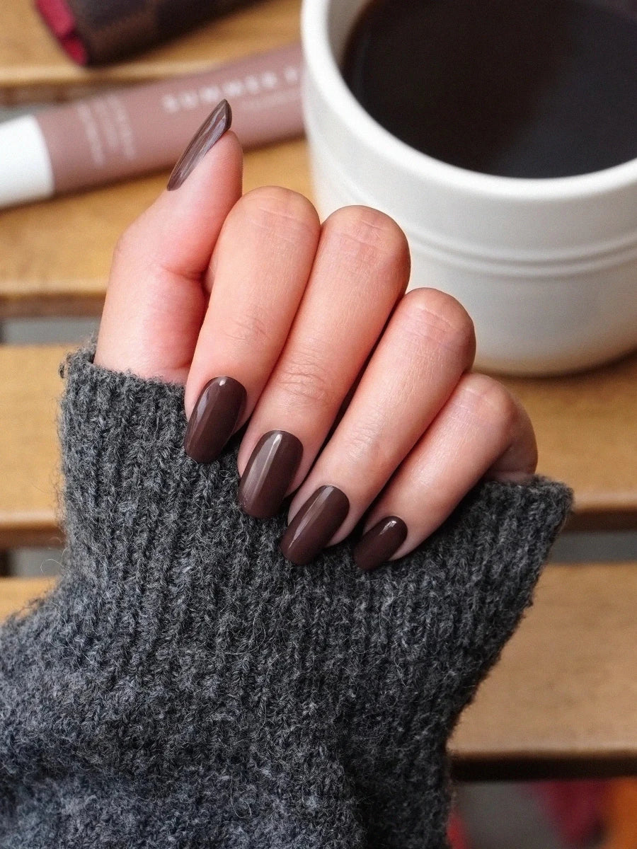 Hey, Espresso Yourself - Heyhae - sun sured gel nail stickers