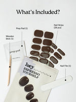 Hey, Espresso Yourself - Heyhae - sun sured gel nail stickers