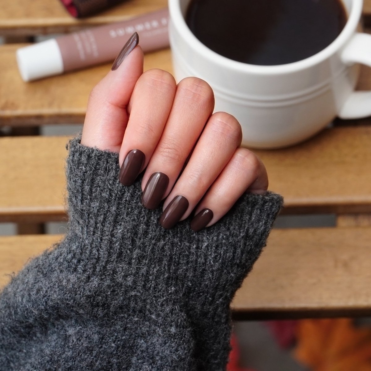 Hey, Espresso Yourself - Heyhae - sun sured gel nail stickers