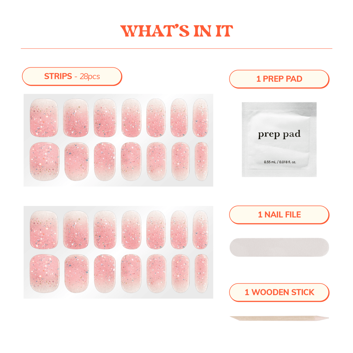 Hey, Glow On Babe - Heyhae - sun sured gel nail stickers