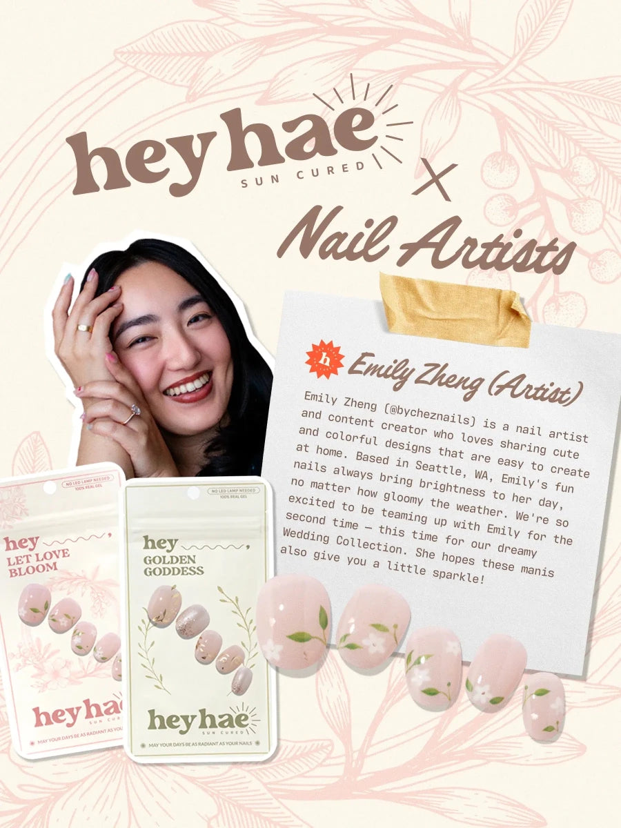 Hey, Golden Goddess - Heyhae - sun sured gel nail stickers