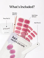 Hey, Grape Escape - Heyhae - sun sured gel nail stickers