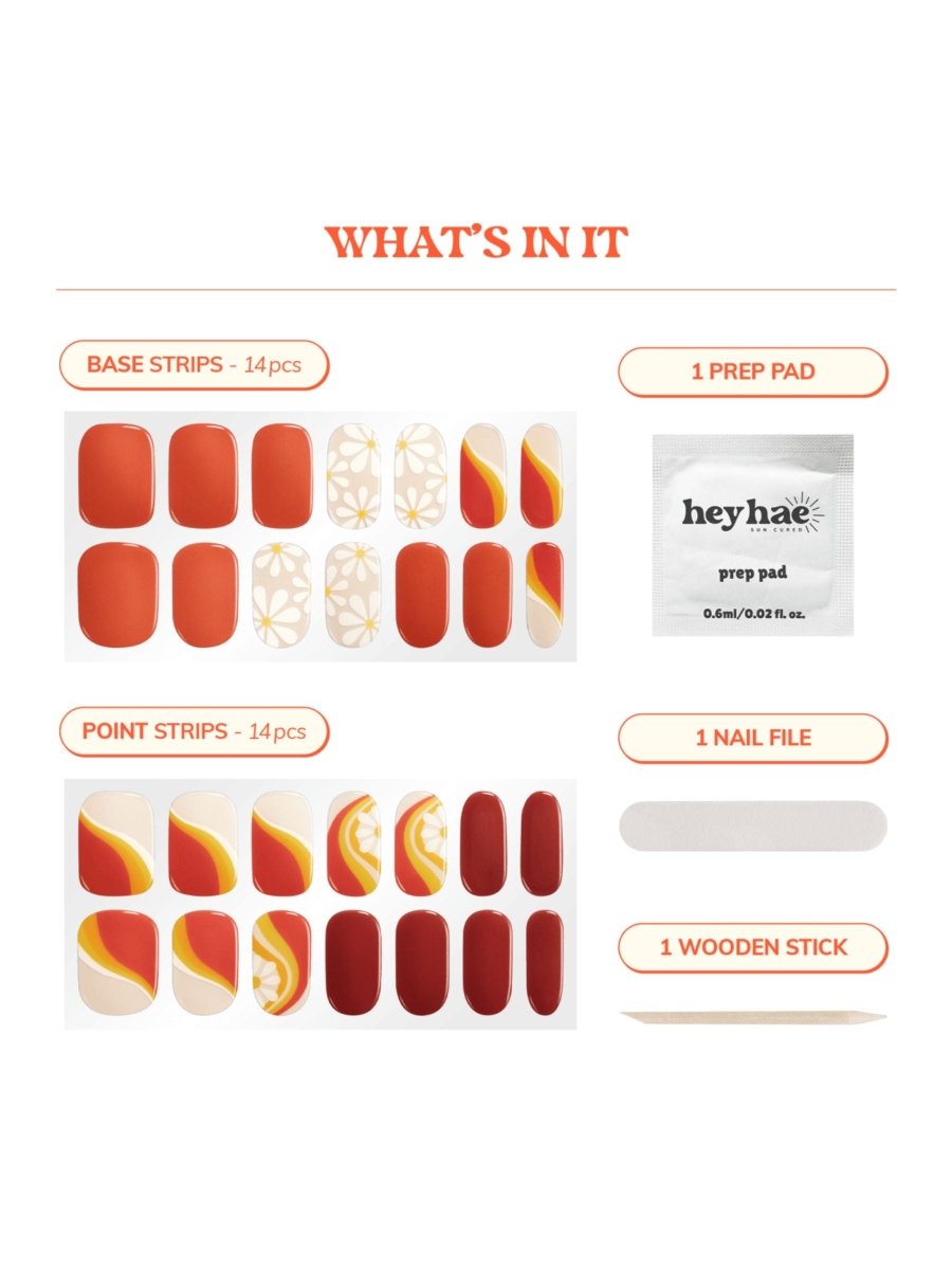 Hey, Here Comes The Sun - Heyhae - sun sured gel nail stickers