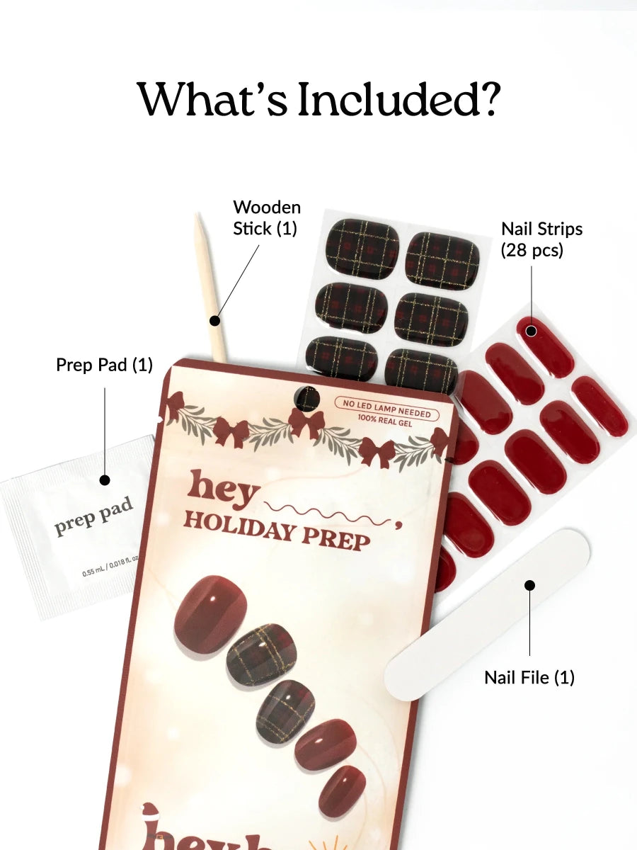 Hey, Holiday Prep - Heyhae - sun sured gel nail stickers