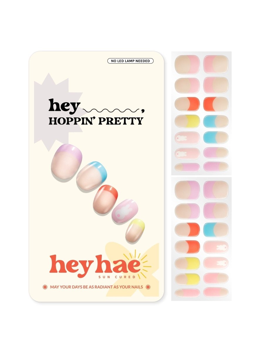 Hey, Hoppin’ Pretty - Heyhae - sun sured gel nail stickers