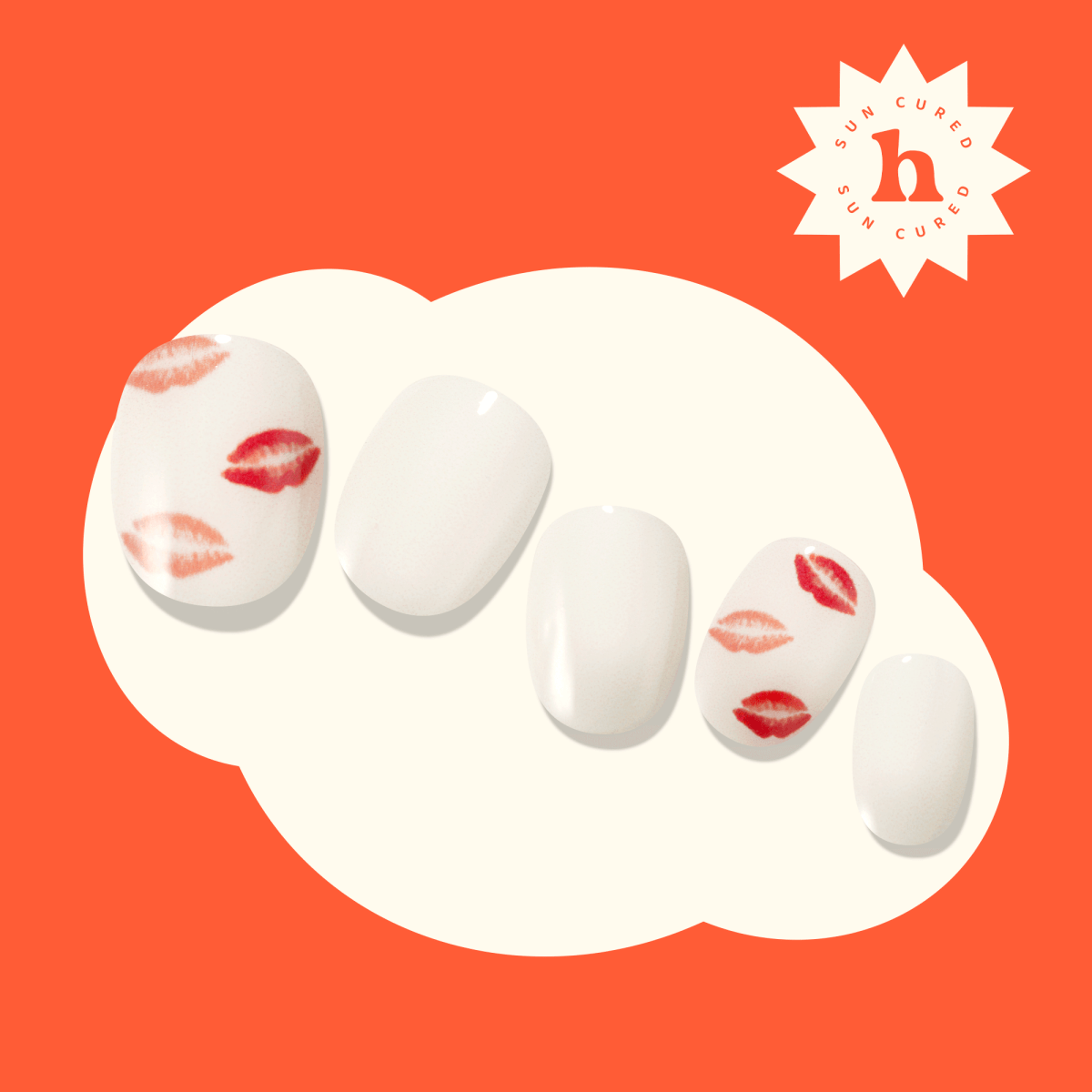 Hey, Hugs & Kisses - Heyhae - sun sured gel nail stickers