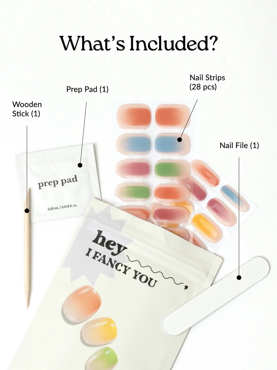 Hey, I Fancy You - Heyhae - sun sured gel nail stickers