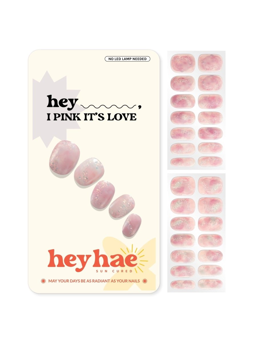 Hey, I Pink It's Love - Heyhae - sun sured gel nail stickers