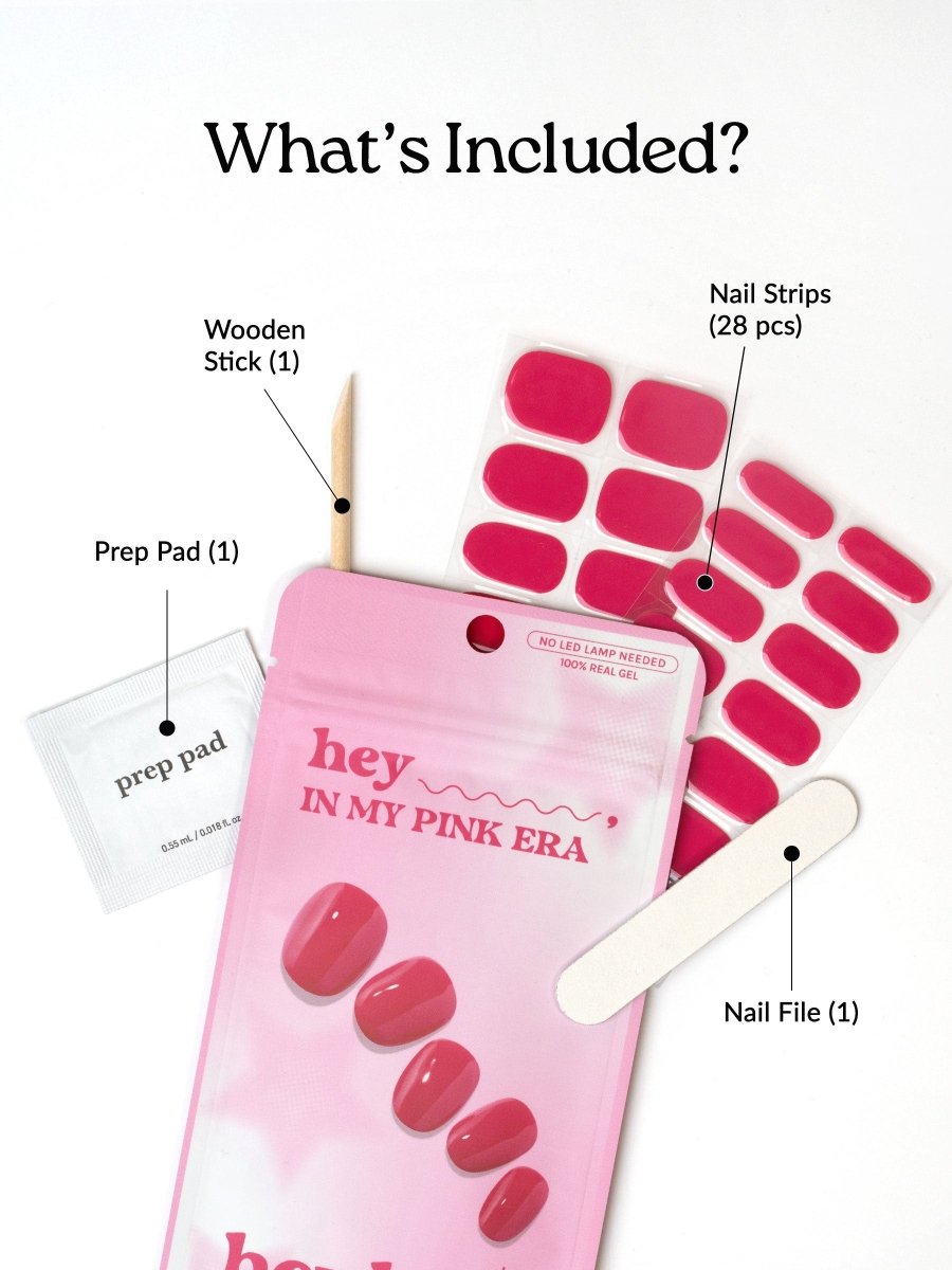 Hey, In My Pink Era - Heyhae - sun sured gel nail stickers