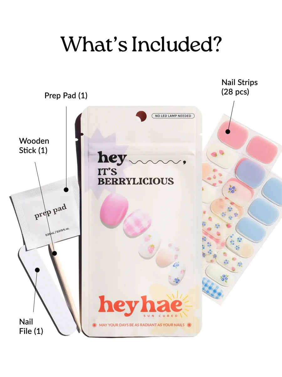 Hey, It's Berrylicious - Heyhae - sun sured gel nail stickers