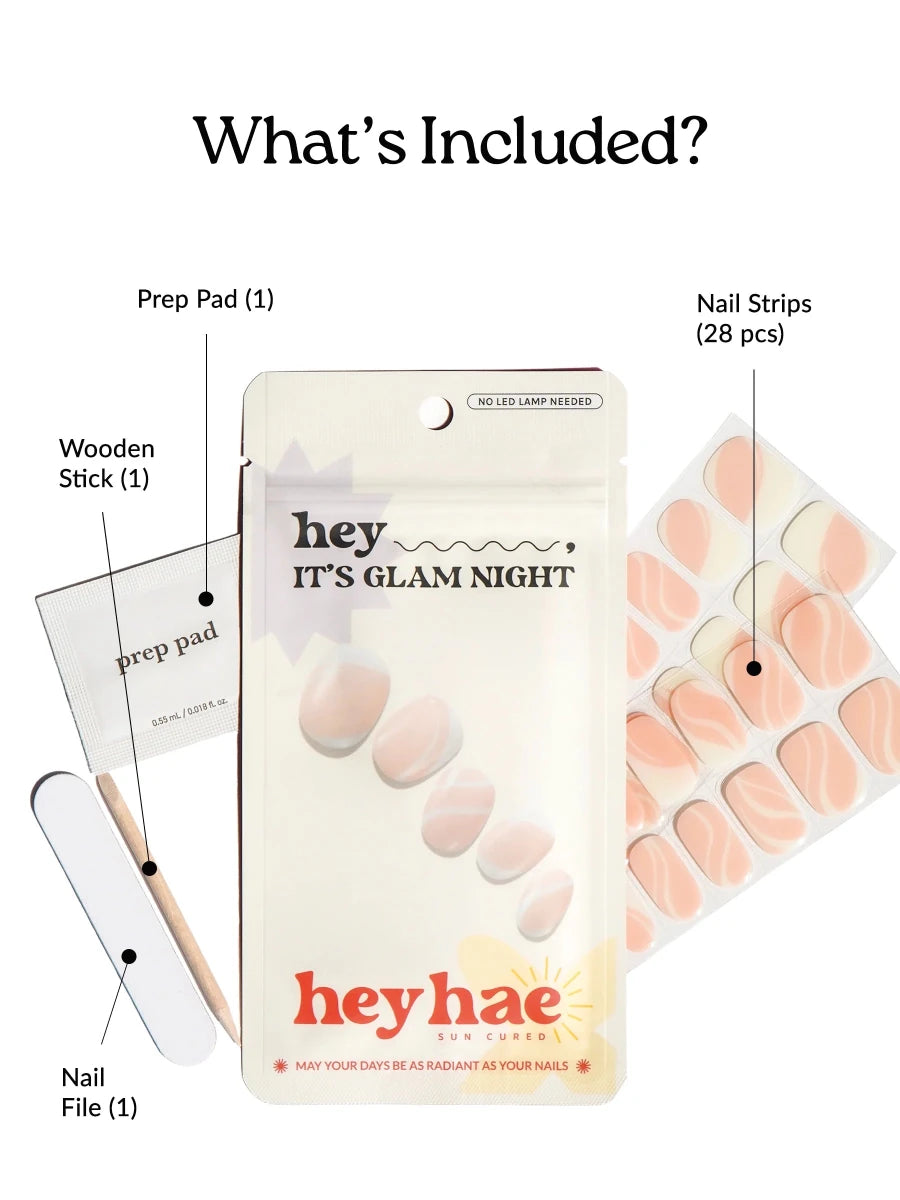Hey, It's Glam Night - Heyhae - sun sured gel nail stickers