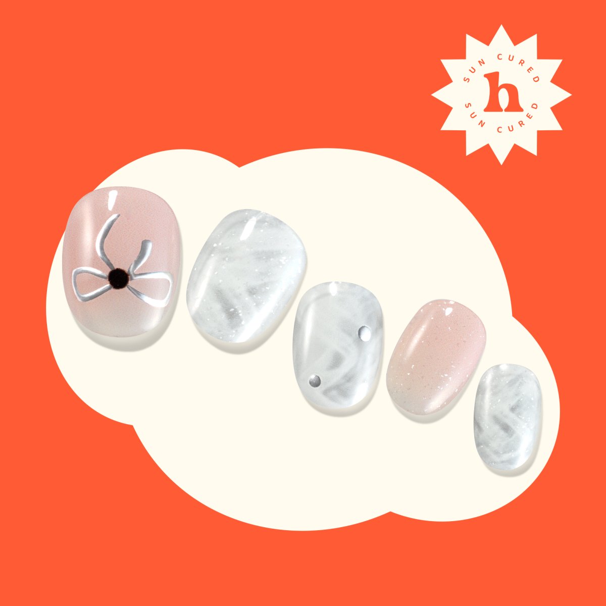 Hey, It's Glow Up Time - Heyhae - sun sured gel nail stickers