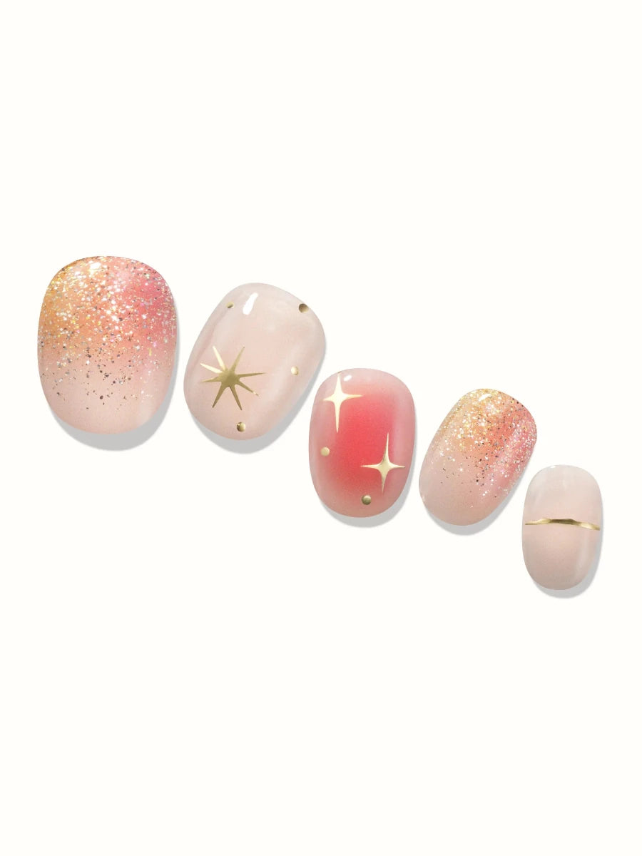 Hey, It's Golden Hour - Heyhae - sun sured gel nail stickers