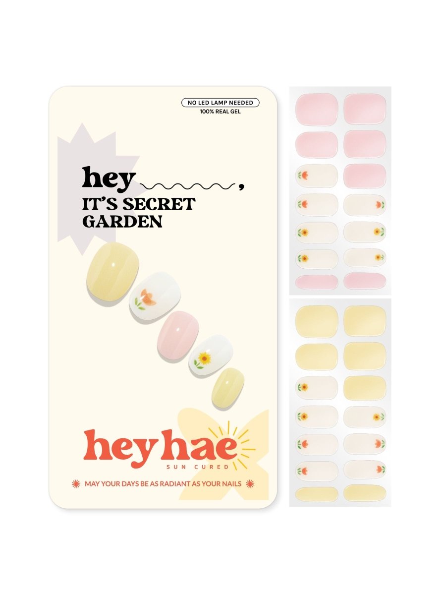 Hey, It’s Secret Garden - Heyhae - sun sured gel nail stickers
