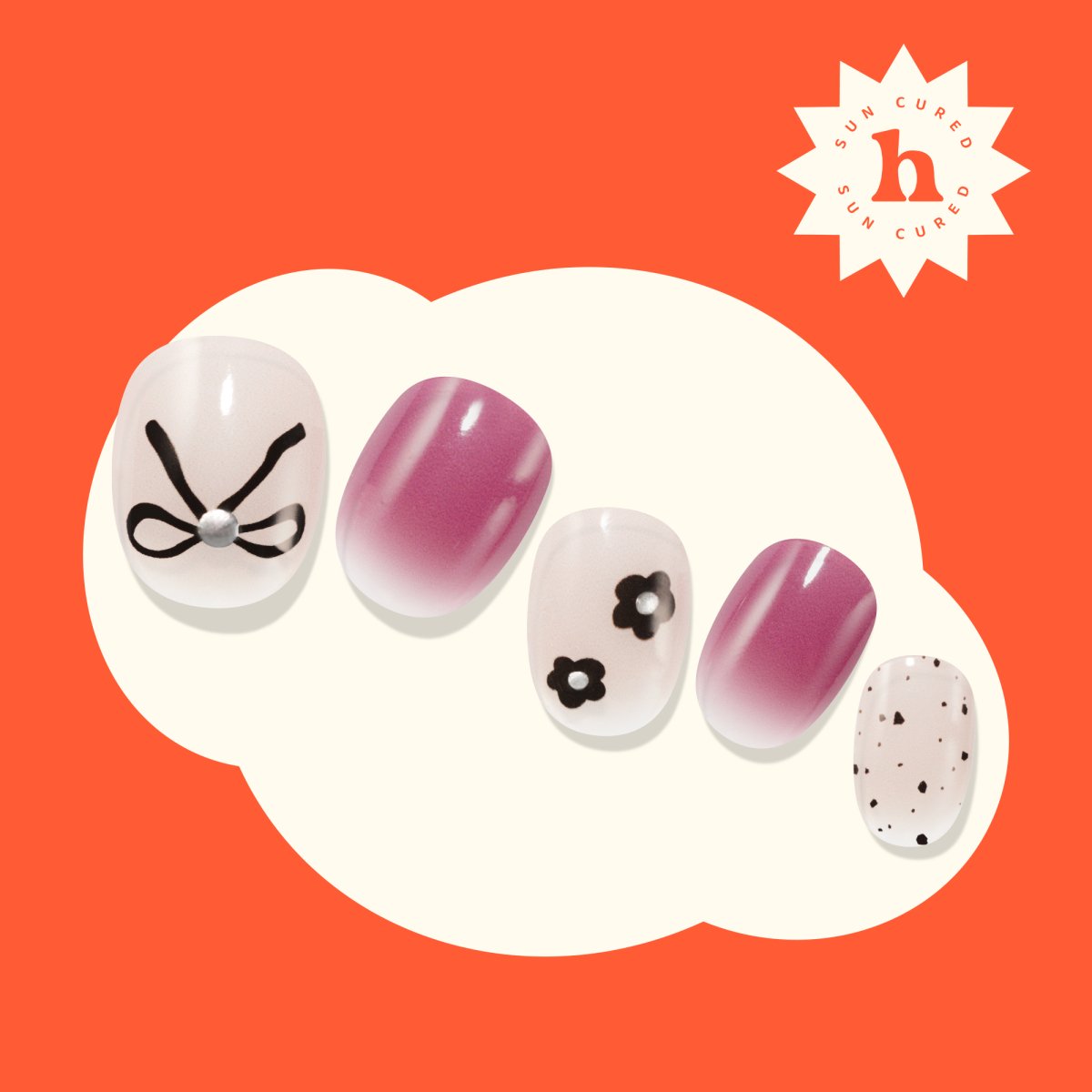 Hey, Let's Be Friends - Heyhae - sun sured gel nail stickers