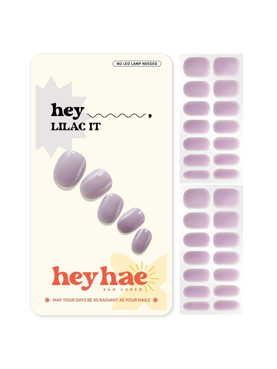 Hey, Lilac It - Heyhae - sun sured gel nail stickers