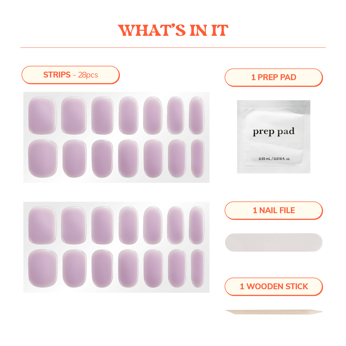 Hey, Lilac It - Heyhae - sun sured gel nail stickers
