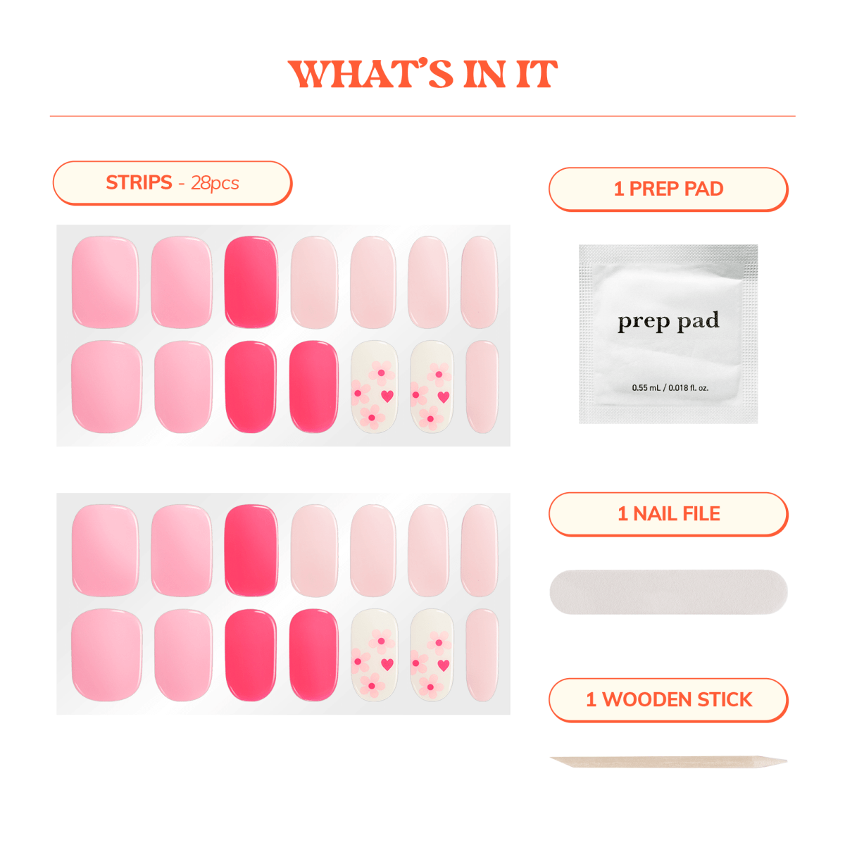 Hey, Love Blossom - Heyhae - sun sured gel nail stickers