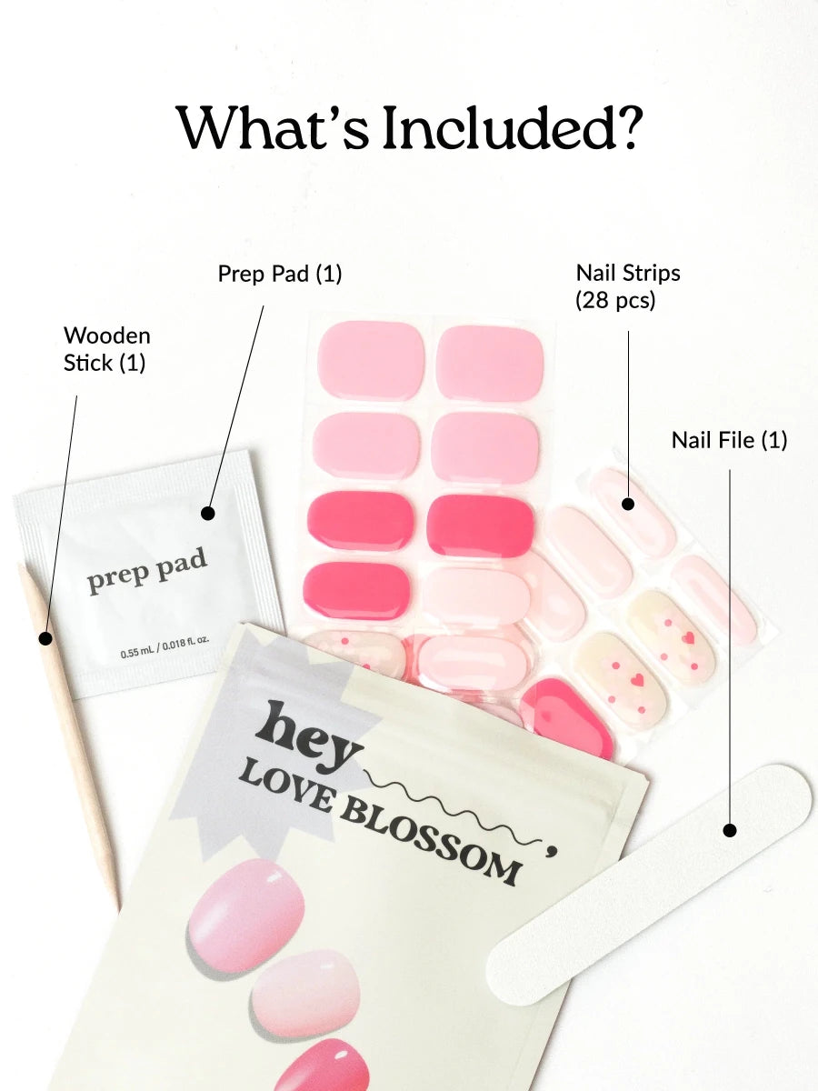 Hey, Love Blossom - Heyhae - sun sured gel nail stickers