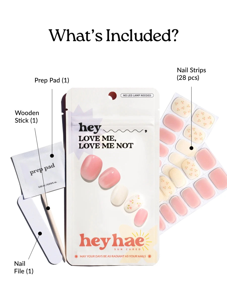 Hey, Love Me, Love Me Not - Heyhae - sun sured gel nail stickers