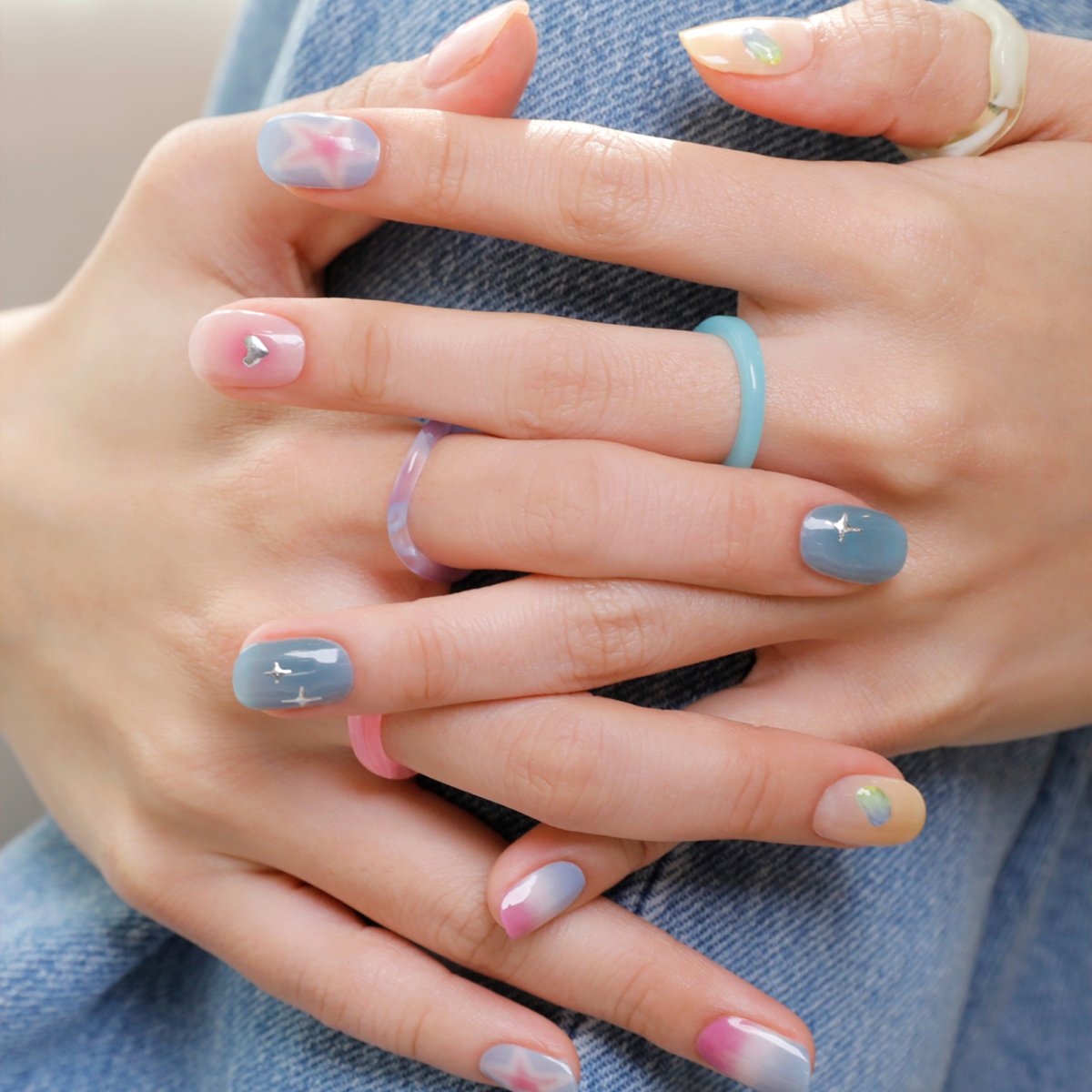 Hey, Love Your Energy - Heyhae - sun sured gel nail stickers