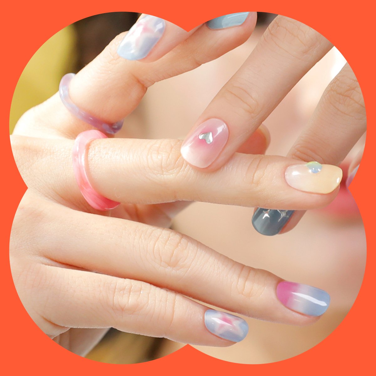 Hey, Love Your Energy - Heyhae - sun sured gel nail stickers