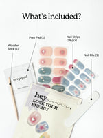 Hey, Love Your Energy - Heyhae - sun sured gel nail stickers