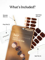 Hey, Main Character - Heyhae - sun sured gel nail stickers