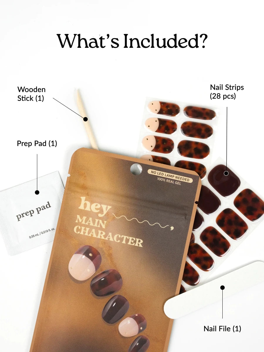 Hey, Main Character - Heyhae - sun sured gel nail stickers