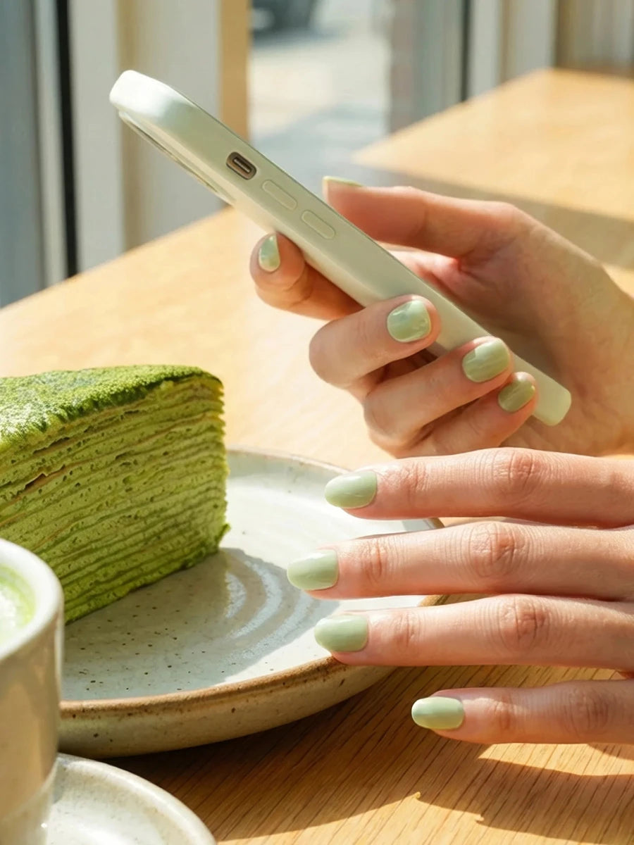 Hey, Matcha Girly - Heyhae - sun sured gel nail stickers