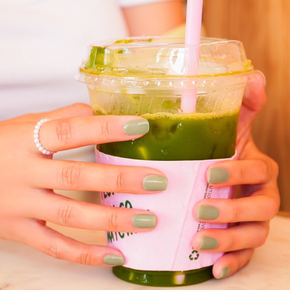 Hey, Matcha Girly - Heyhae - sun sured gel nail stickers