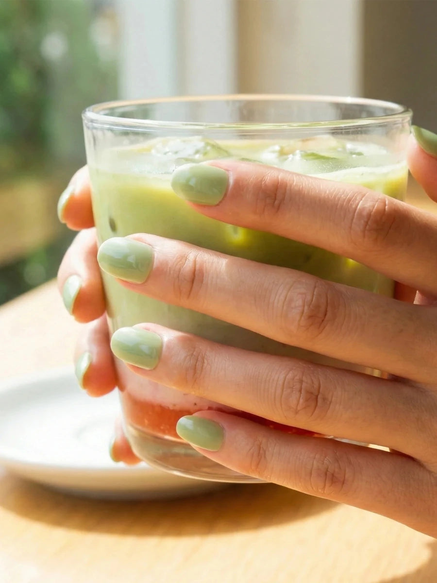 Hey, Matcha Girly - Heyhae - sun sured gel nail stickers