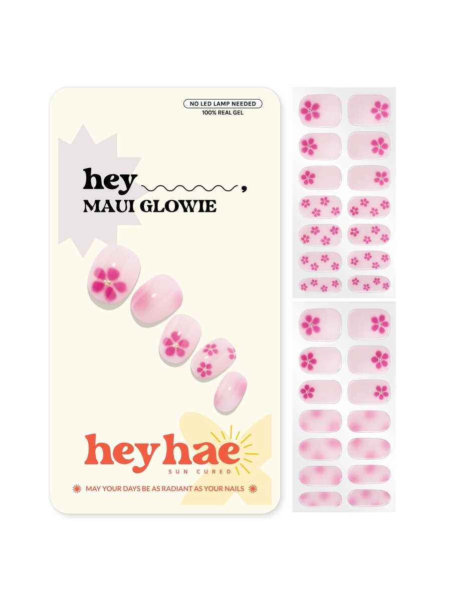 Hey, Maui Glowie - Heyhae - sun sured gel nail stickers