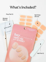 Hey, Meet Me at Sunset - Heyhae - sun sured gel nail stickers