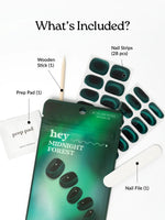 Hey, Midnight Forest - Heyhae - sun sured gel nail stickers