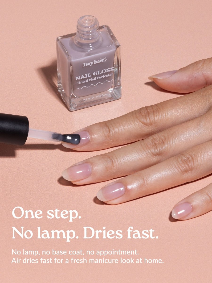 Hey, Morning Mist Nail Glow - Heyhae - sun sured gel nail stickers