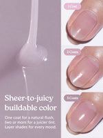 Hey, Morning Mist Nail Glow - Heyhae - sun sured gel nail stickers