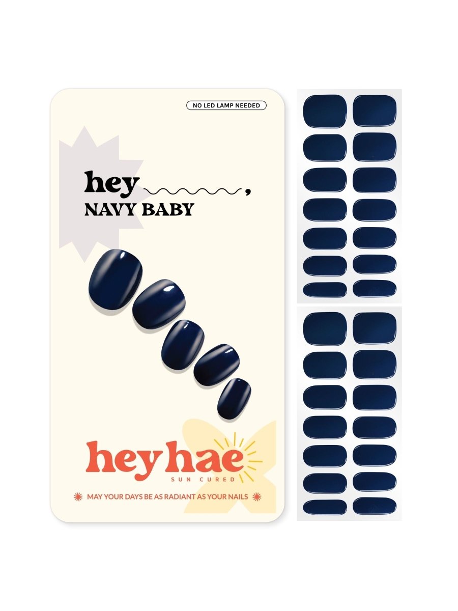 Hey, Navy Baby - Heyhae - sun sured gel nail stickers