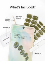 Hey, Olive You - Heyhae - sun sured gel nail stickers