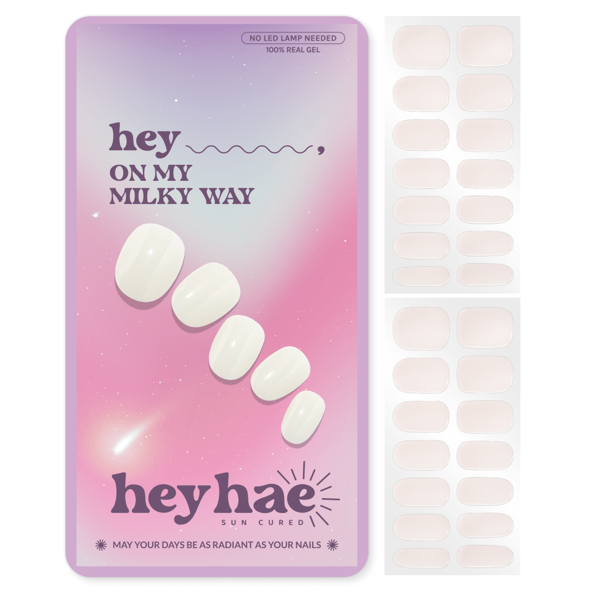 Hey, On My Milky Way - Heyhae - sun sured gel nail stickers
