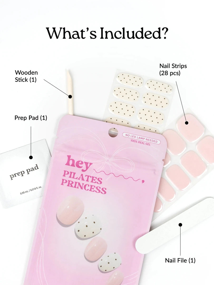 Hey, Pilates Princess - Heyhae - sun sured gel nail stickers