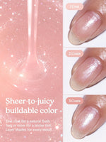 Hey, Pink Horizon Nail Gloss - Heyhae - sun sured gel nail stickers