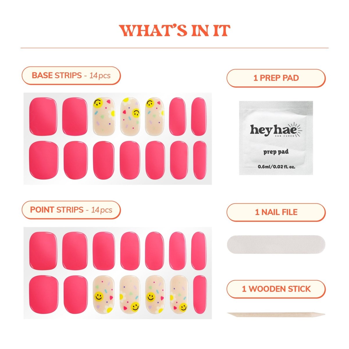 Hey, Pink Is the New Black - Heyhae - sun sured gel nail stickers