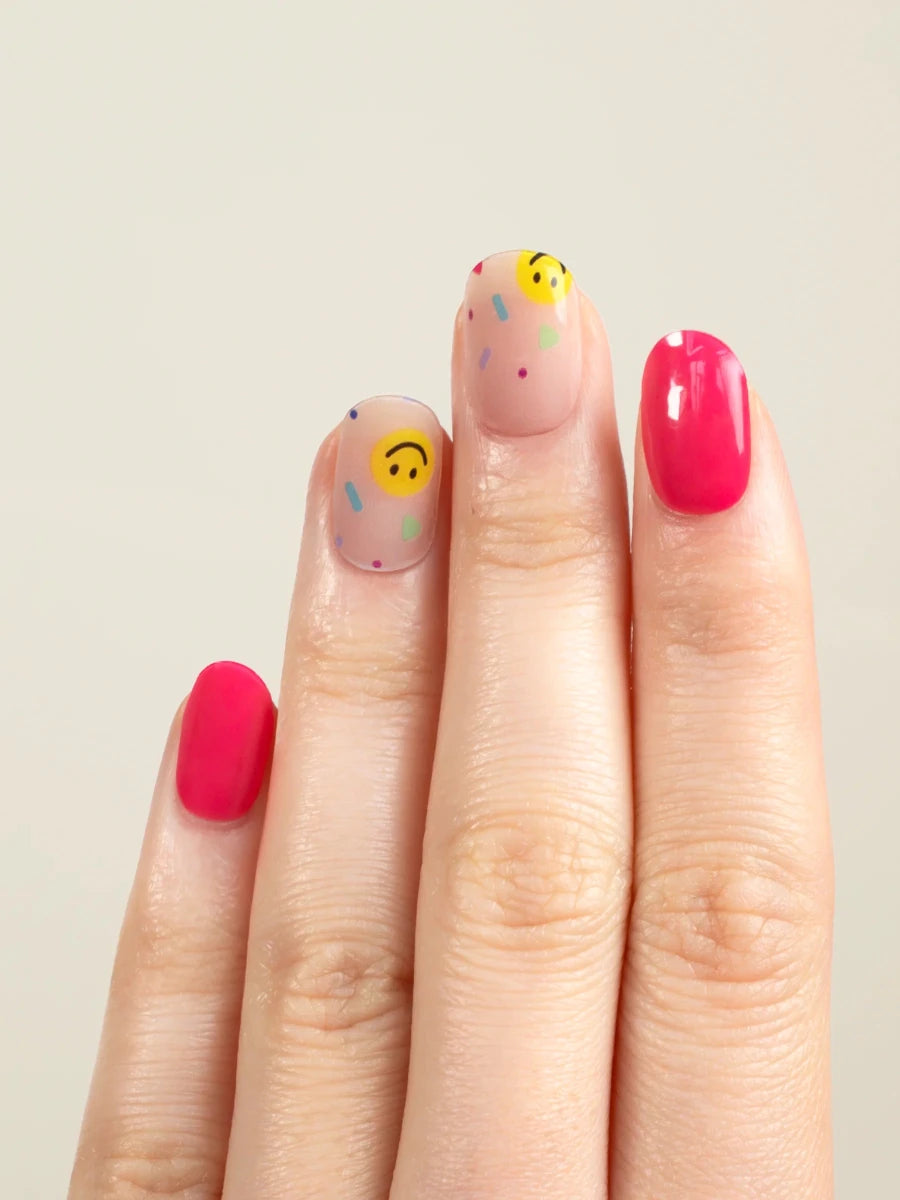 Hey, Pink Is the New Black - Heyhae - sun sured gel nail stickers