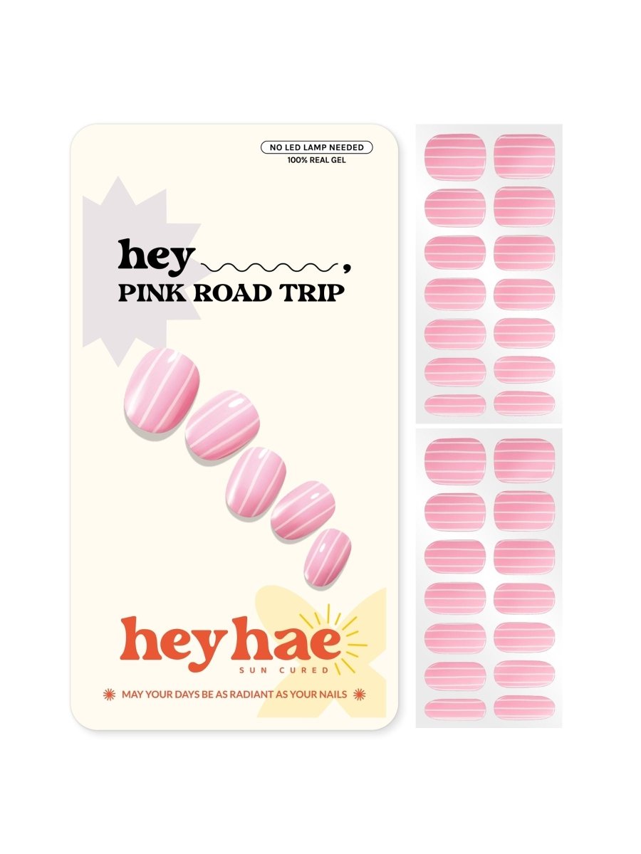 Hey, Pink Road Trip - Heyhae - sun sured gel nail stickers