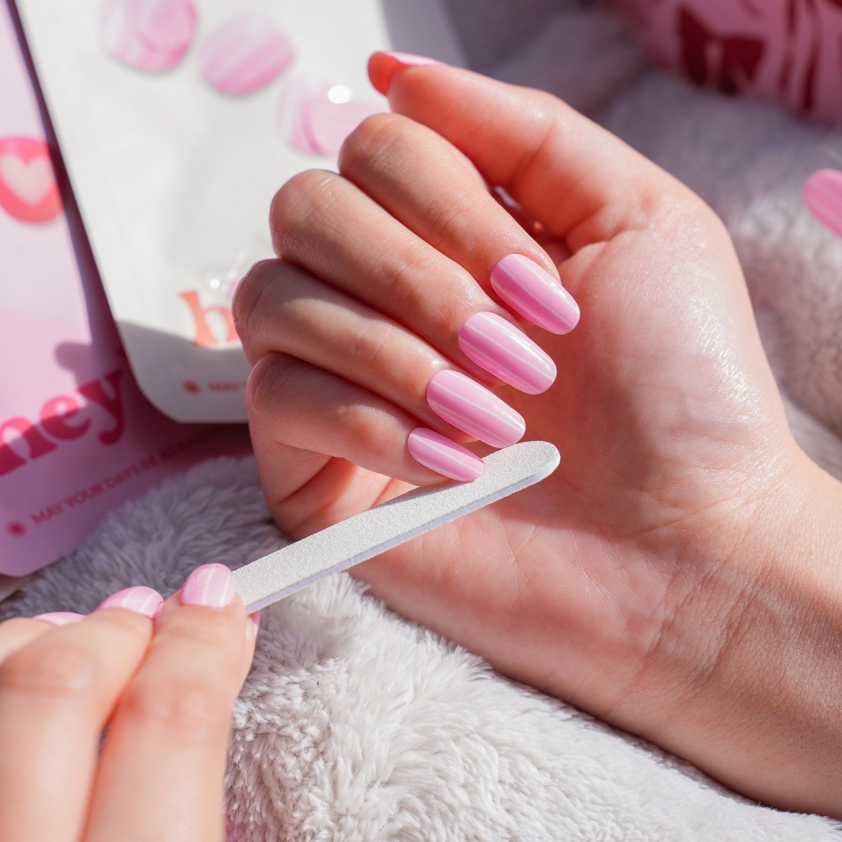 Hey, Pink Road Trip - Heyhae - sun sured gel nail stickers