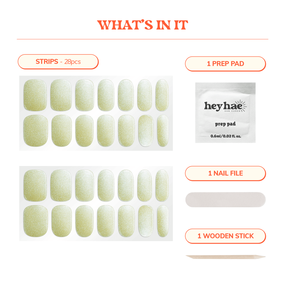 Hey, Pistachio Crush - Heyhae - sun sured gel nail stickers