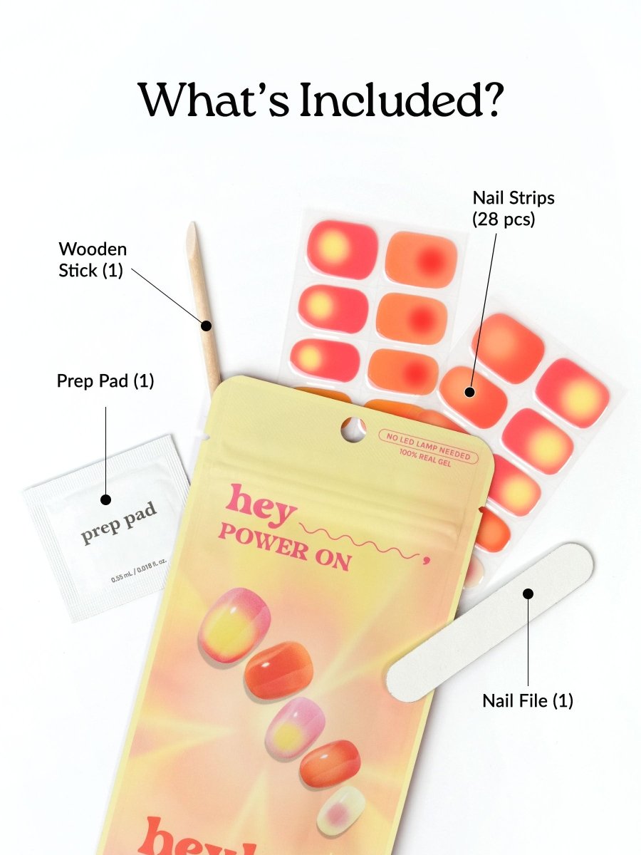 Hey, Power On - Heyhae - sun sured gel nail stickers