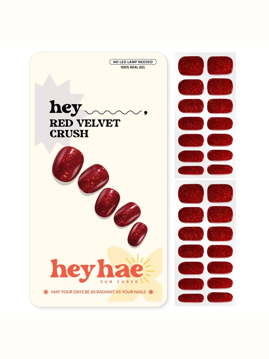 Hey, Red Velvet Crush - Heyhae - sun sured gel nail stickers