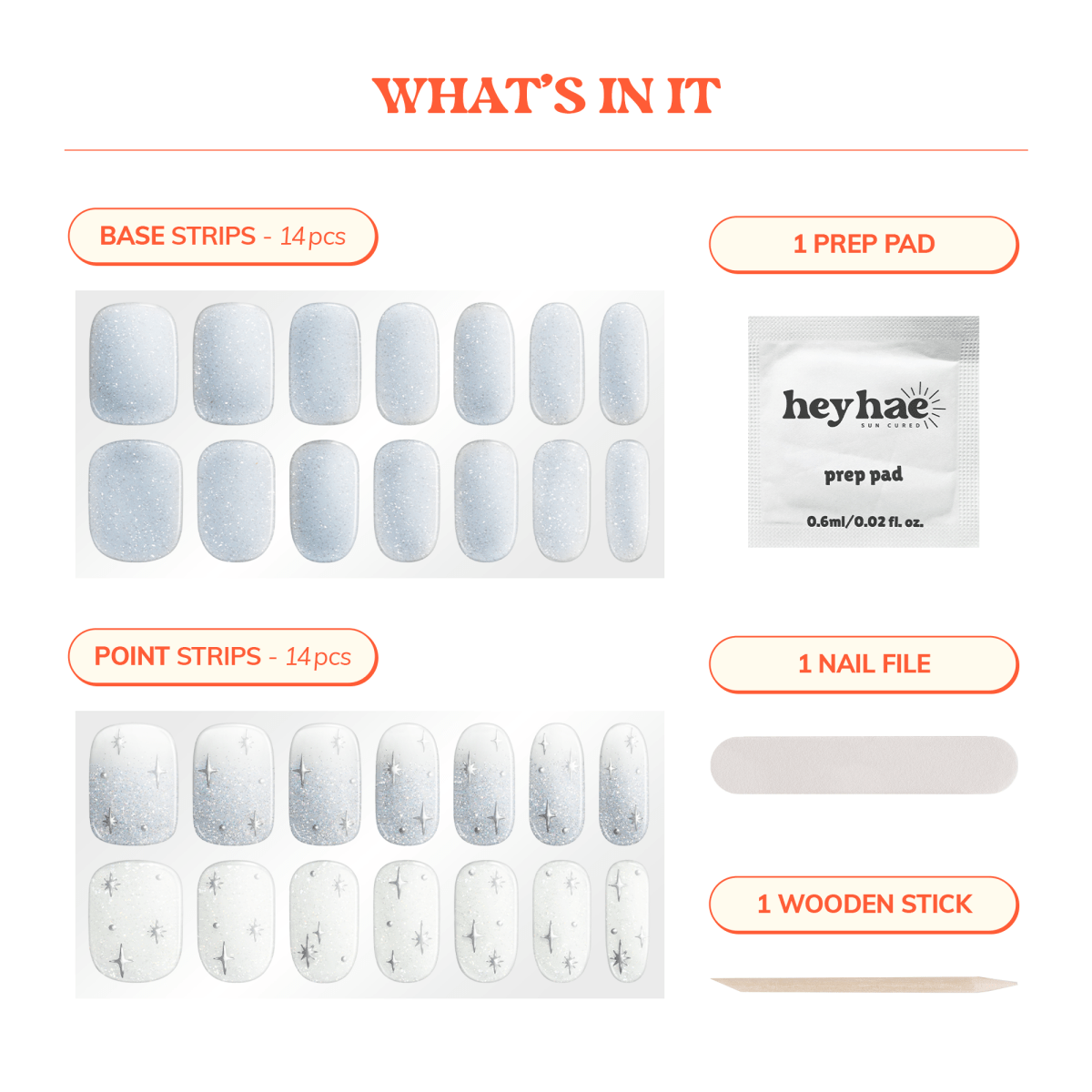 Hey, Rise and Shine - Heyhae - sun sured gel nail stickers